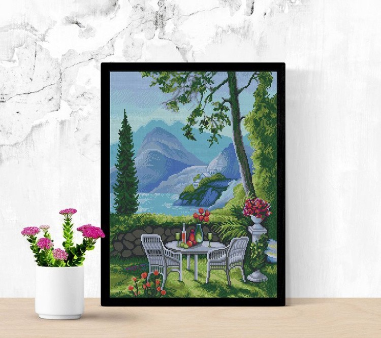 Алмазная вышивка «Живописное место» — картинка 2