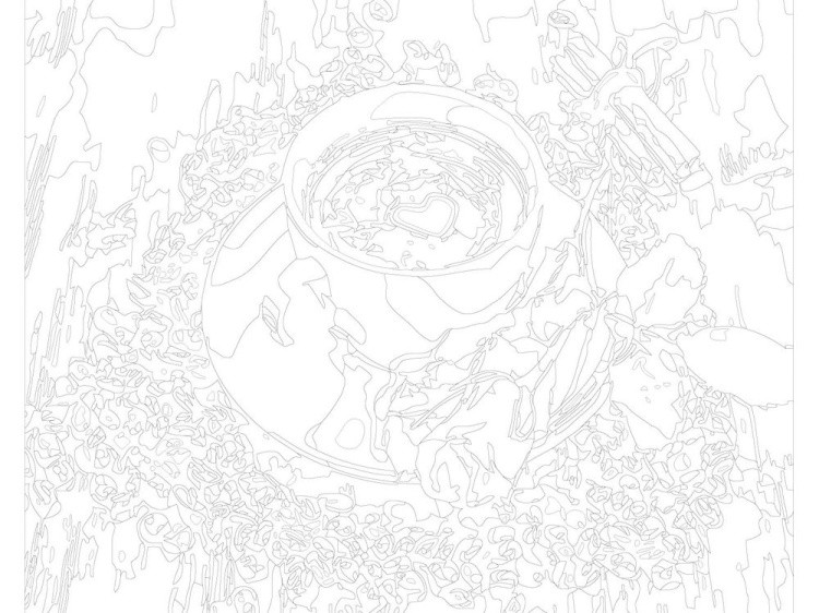 Картина по номерам «Кофе с розой» — картинка 3