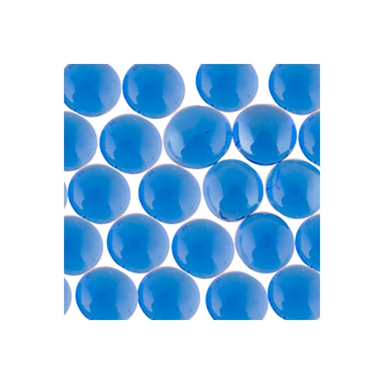 Стеклянные камни марблс №03 темно-синие GLG-01/17, 17-19 мм, 340 г, Blumentag 