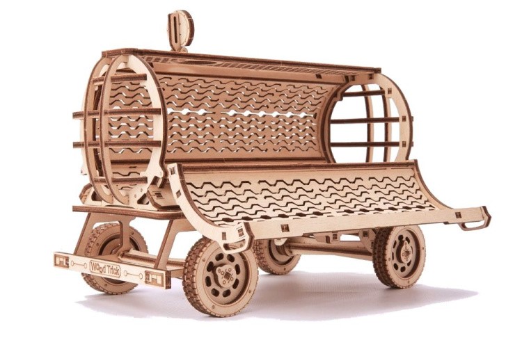 Деревянный конструктор «Трактор c прицепами», Wood Trick — картинка 10