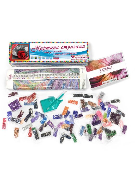 Алмазная вышивка «Подарок с пионом» — картинка 3