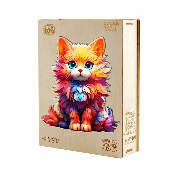 Деревянные пазлы «Рыжий пушистик M», Woodbests — картинка 5