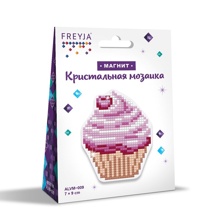 Алмазная вышивка магнит «Пирожное» — картинка 2