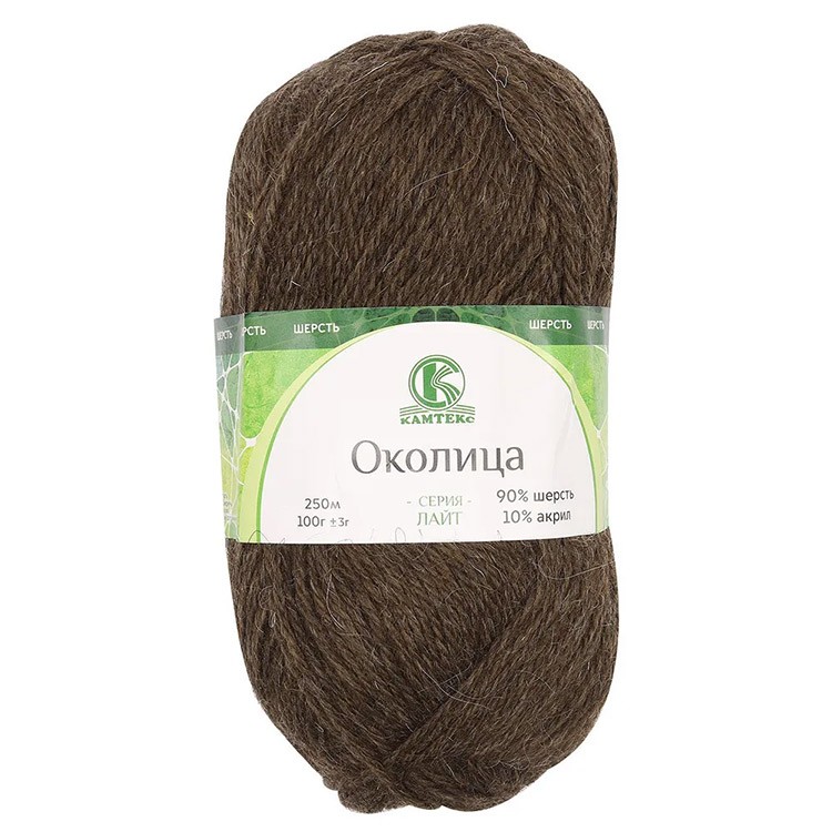 Пряжа Камтекс Околица (063), шоколад, 5 шт. по 100 г — картинка 3