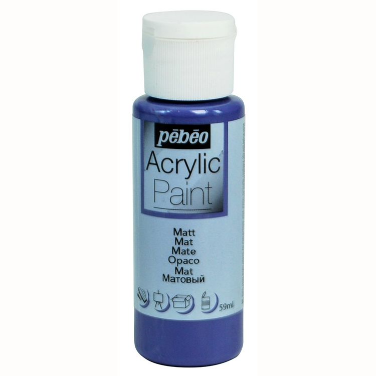 Краска акриловая Pebeo Acrylic Paint декоративная матовая (Ирис), 59 мл