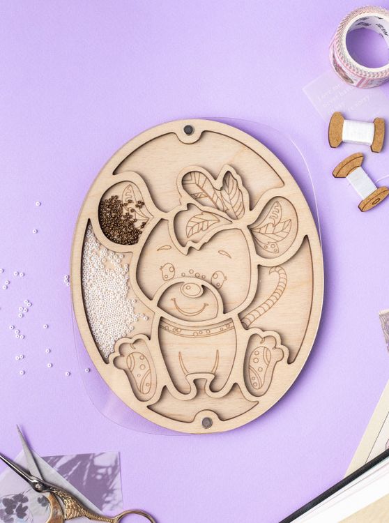 Органайзер для бисера с крышкой «Овал. Мышка» — картинка 2