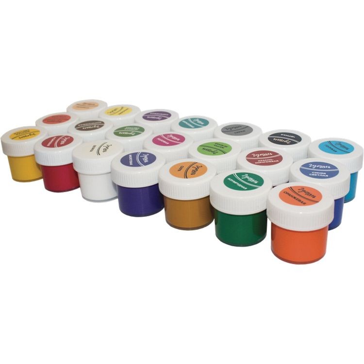 Гуашь Луч «Школа творчества», 21 цвет по 20 мл, без кисти — картинка 2