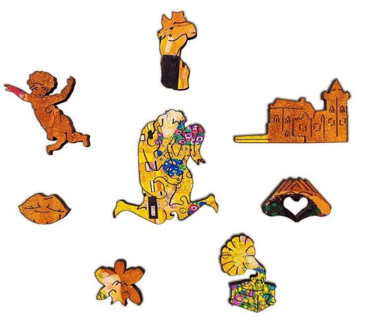 Деревянные пазлы Woodzle «Поцелуй» (S) — картинка 5