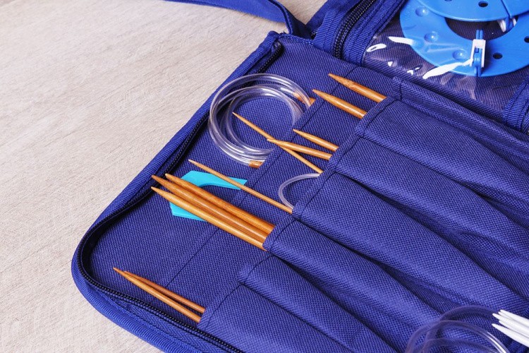 Органайзер для спиц и крючков «Клетка бежевая», 43 см, Gamma — картинка 4