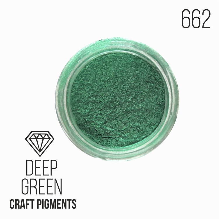 Пигмент минеральный темно-зеленый (Deep green) 25 мл, CraftPigments