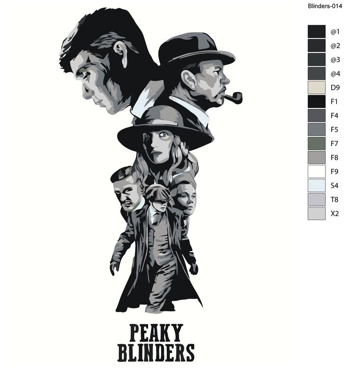 Картина по номерам «Острые козырьки: Постер 2» — картинка 2