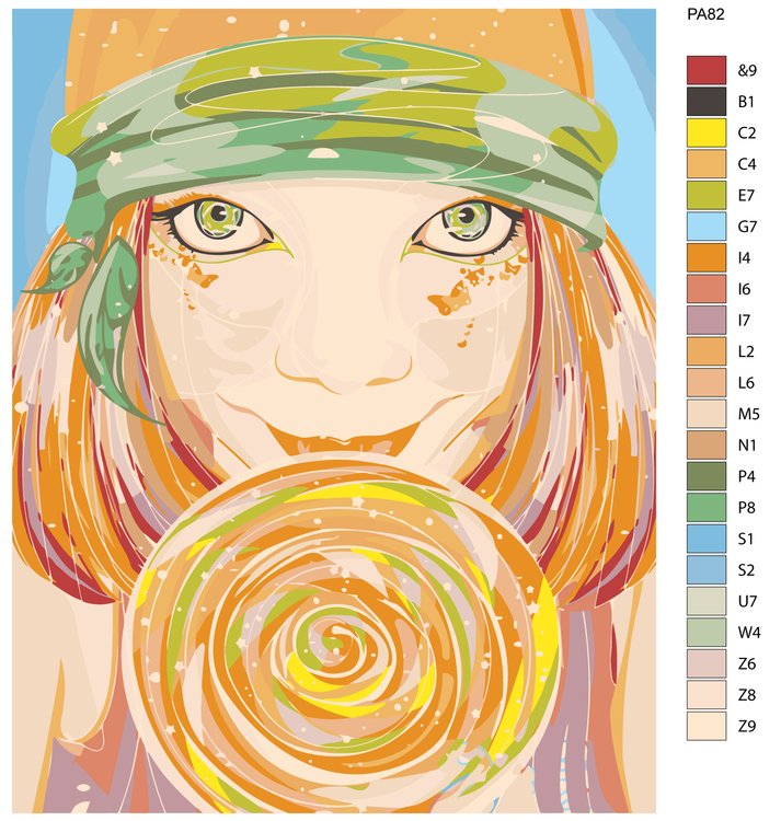 Картина по номерам «Леденец» — картинка 2