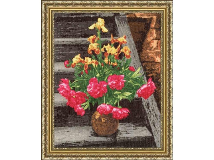 Набор для вышивания «Пионы и ирисы» — картинка 2
