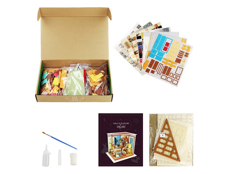 Набор для создания миниатюры (румбокс) «Кукольное ателье» — картинка 2