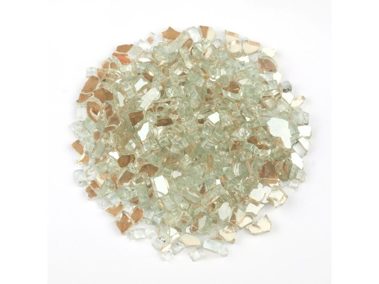 Стеклянная крошка платиновая (Platinum, фракция 5 мм), LusterGlass Premium