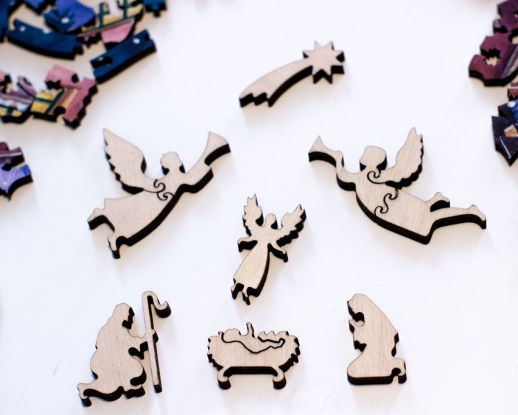 Деревянные пазлы DAVICI «Рождественский ангел» — картинка 7