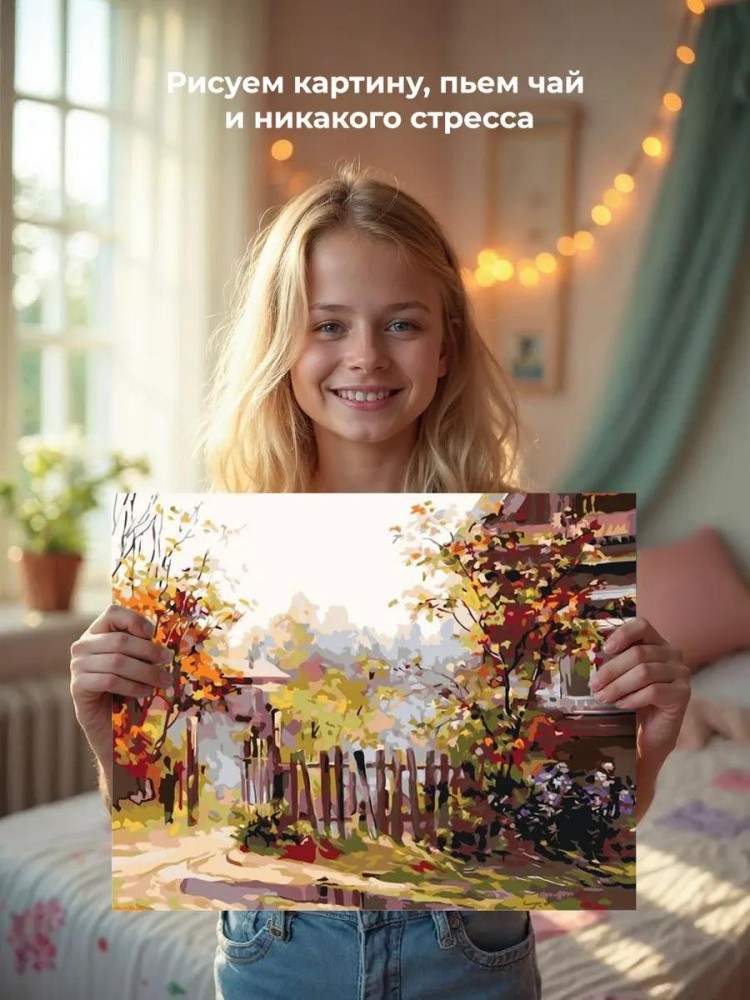 Картина по номерам «Загородный участок» — картинка 6