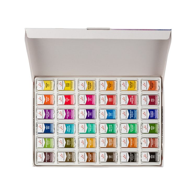 Набор акварельных красок Vista-Artista 36 цветов — картинка 2