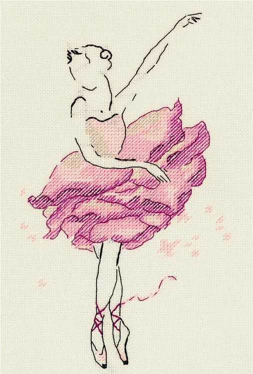 Набор для вышивания «Балерина. Роза»