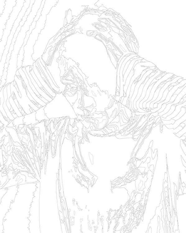 Картина по номерам «Рэпер nkeeei нкей нкееей: Портрет 40x50» — картинка 3