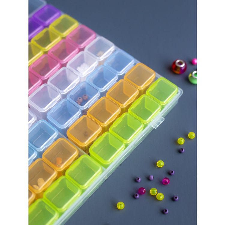 Контейнер для бисера (56 баночек), 7 цв. — картинка 8