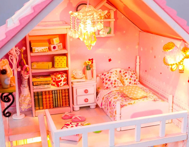 Набор для создания миниатюры (румбокс) «Коттедж с бассейном» — картинка 6