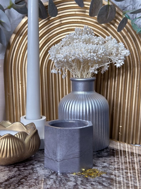 Силиконовый молд - Мини-кашпо, 3 шт. (1 молд) — картинка 5