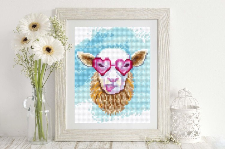 Алмазная вышивка «Стильная овечка» — картинка 3