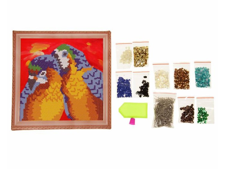 Мозаика из пайеток «Попугаи» — картинка 4