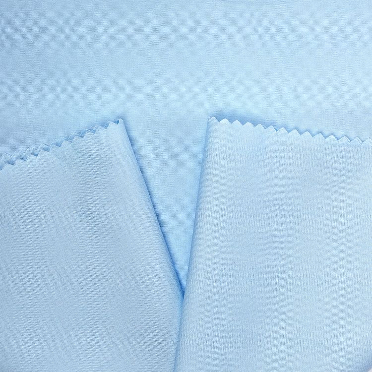 Ткань Поплин стрейч, 5 м x 150 см, 125 г/м², цвет: бледно-голубой, TBY — картинка 3