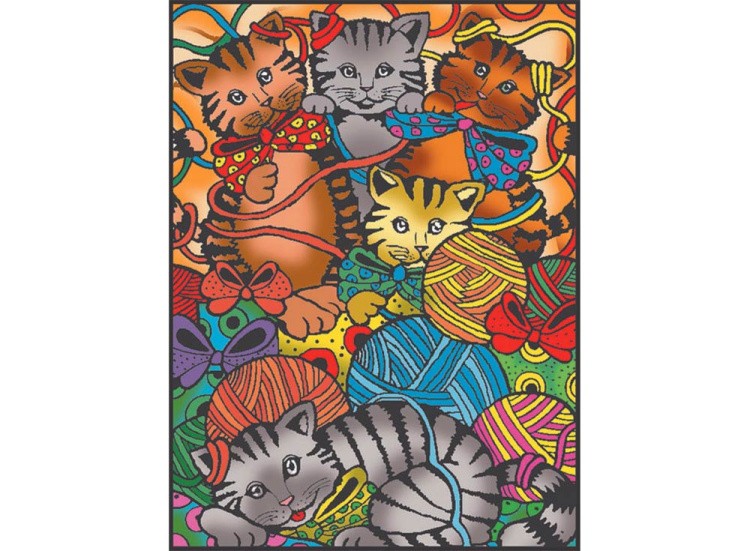 Коробка-раскраска «Котята» + 10 маркеров — картинка 3
