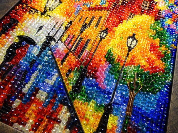 Набор вышивки хрустальными камнями «Огни ночи» — картинка 3