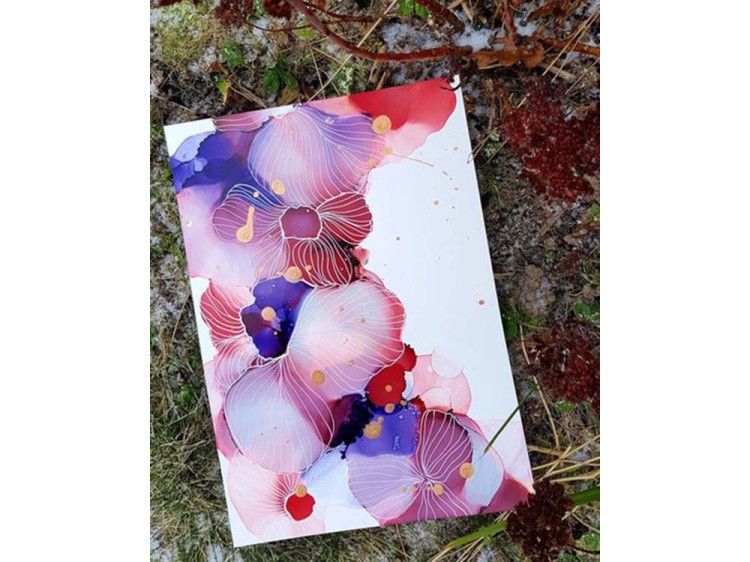 Бумага для рисования алкогольными чернилами, 25x35 см, 20 шт. Art Ink Plastik — картинка 2