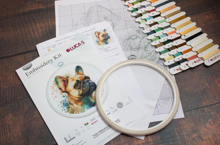 Набор для вышивания «Французский бульдог» — картинка 2