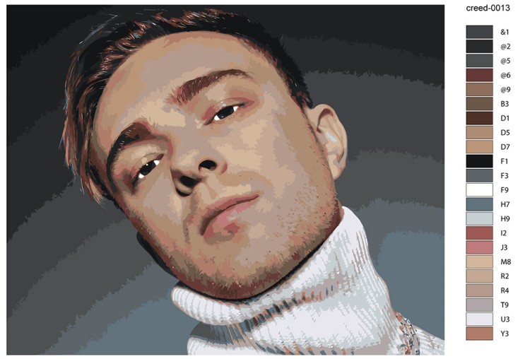 Картина по номерам «Егор Крид 9» — картинка 2