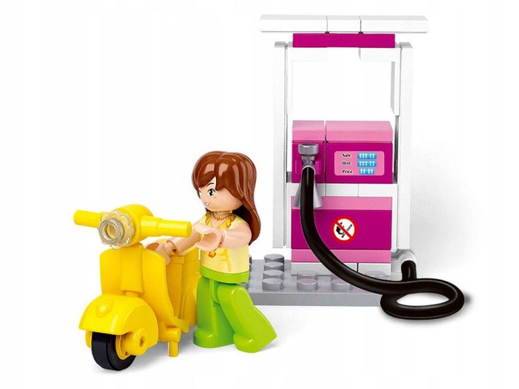 Конструктор «Розовая мечта. Автозаправочная станция», 37 деталей — картинка 2
