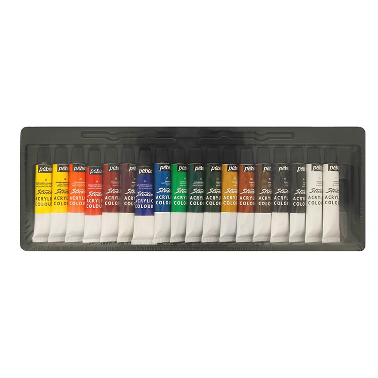 Набор акриловых красок Pebeo Studio Acrylics 18 цветов, 12 мл — картинка 4