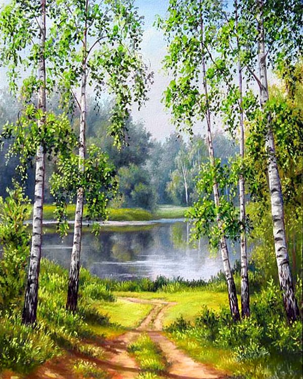 Алмазная вышивка «Из рощи» — картинка 2