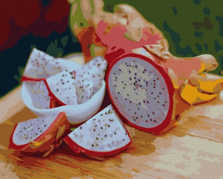 Картина по номерам «Драконий фрукт»