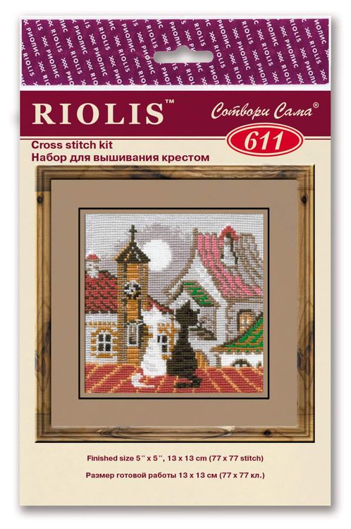 Набор для вышивания «Город и кошки.Весна» — картинка 4