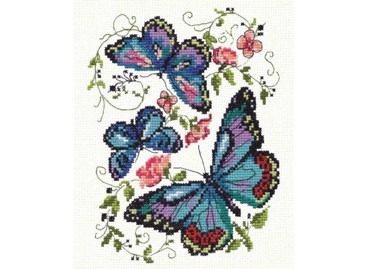 Набор для вышивания «Синие бабочки»