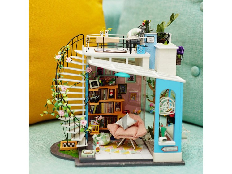 Набор для создания миниатюры (румбокс) «Уютный лофт» — картинка 10