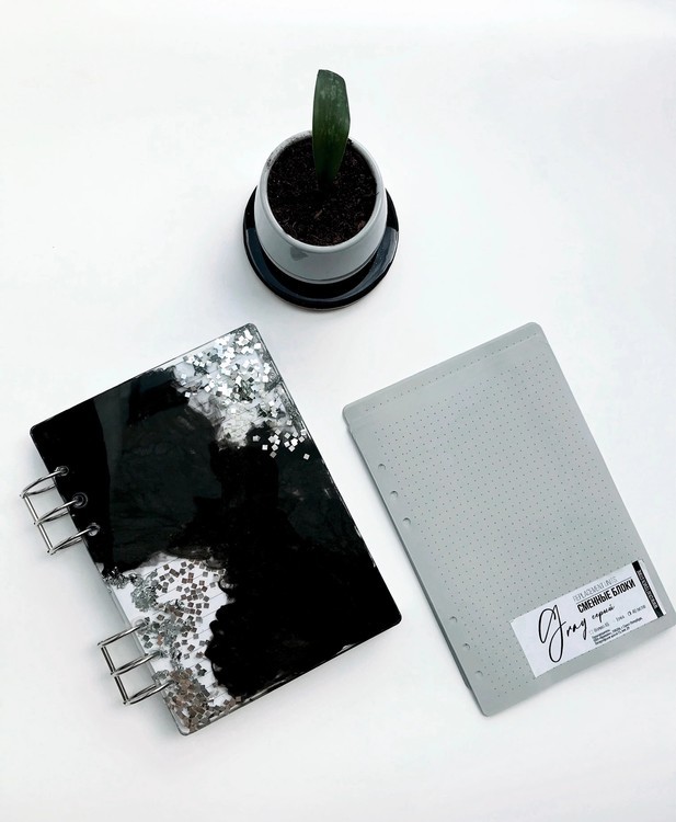 Сменный блок, Gray Dots, 40 листов, А5 — картинка 2