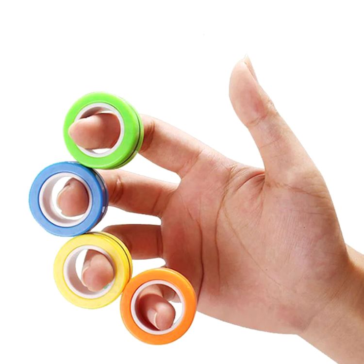 Магнитные кольца, цвет: оранжевый, желтый, зеленый — картинка 2