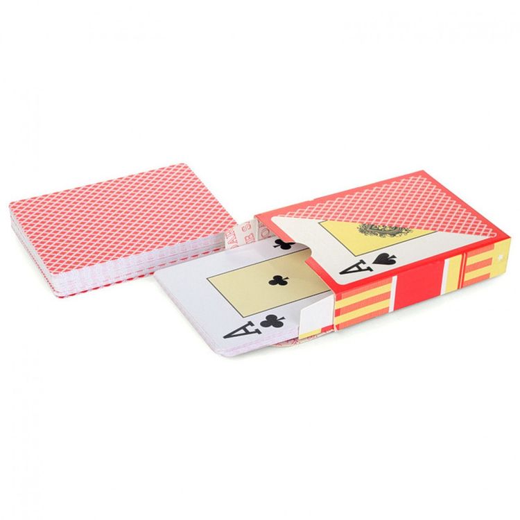 Карты пластиковые Texas Hold'em (красная рубашка) — картинка 2