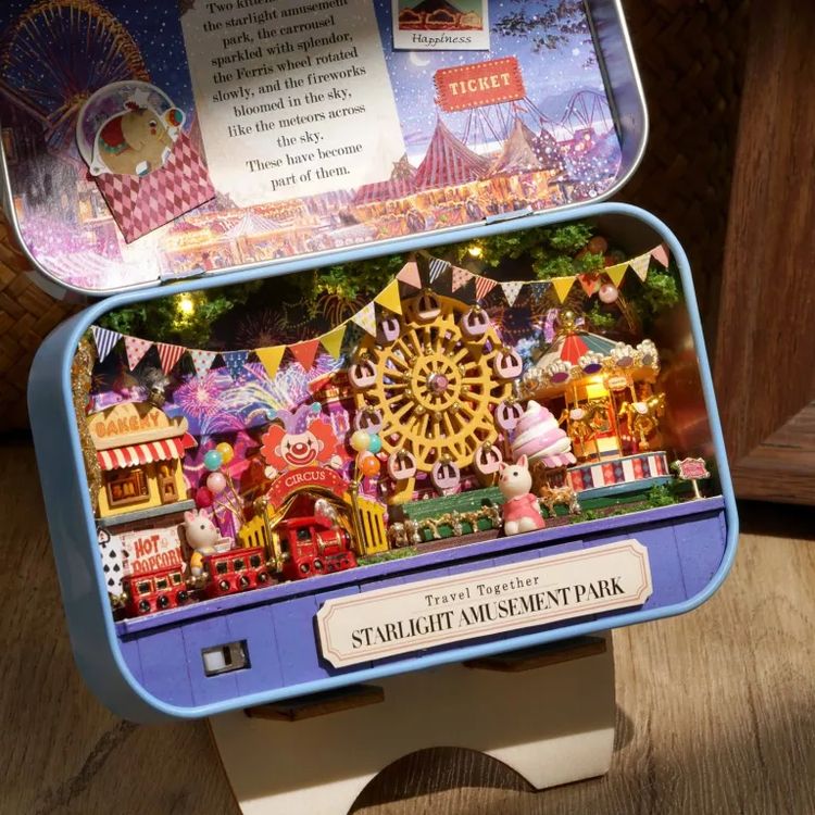 Сборная модель (румбокс) в шкатулке «Парк под звёздным небом» — картинка 4