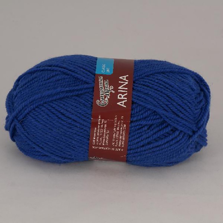 Пряжа Семеновская Arina (180), василёк, 5 шт. по 100 г — картинка 2
