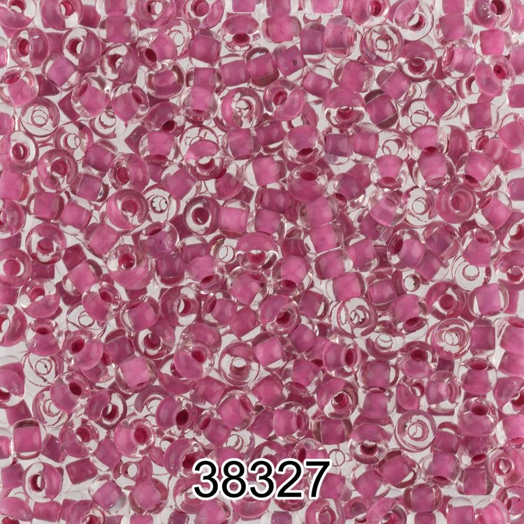 Бисер Чехия круглый 5 10/0, 2,3 мм, 500 г, цвет: 38327 розово-сиреневый