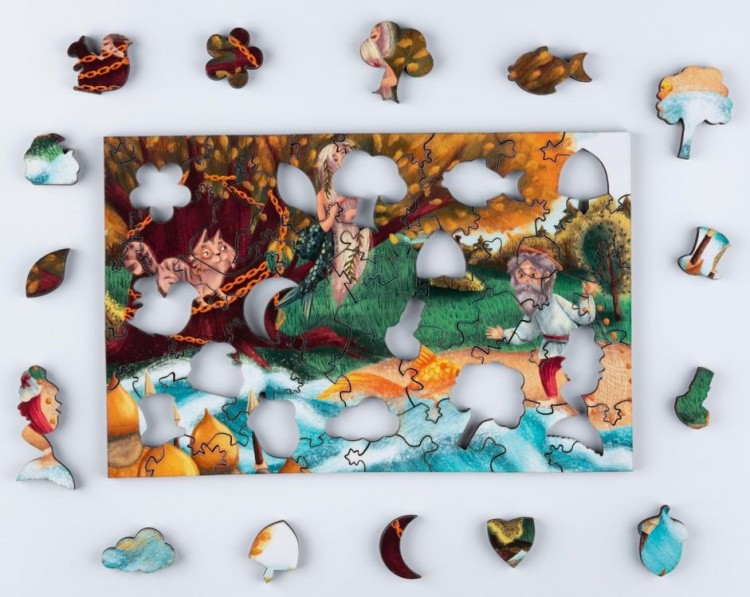 Деревянный пазл-головоломка Mr.Puzz «У Лукоморья» — картинка 2