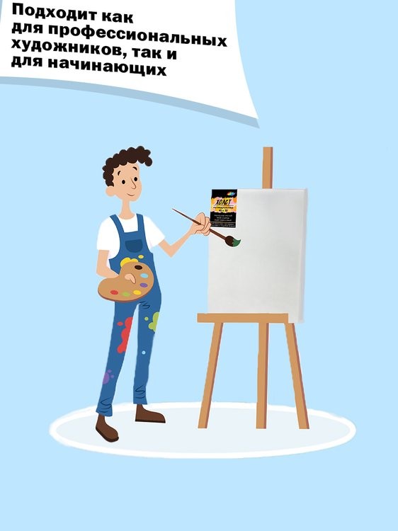 Комплект из 3 холстов на подрамнике 280г/м, 40х40 см — картинка 4